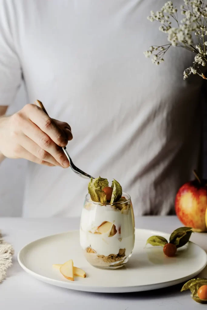 Apfel Schicht Dessert