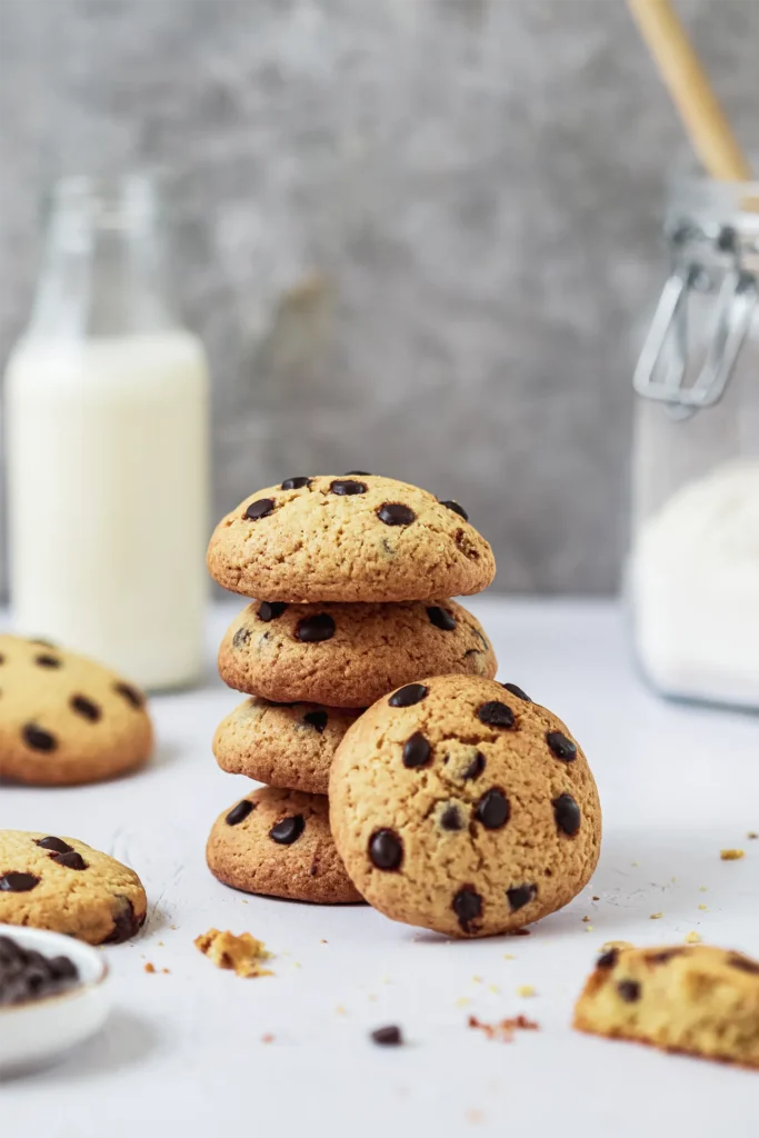 Frisch gebackene Chocolate Cookies mit knusprigem Rand und schmelzender Schokolade, perfekt für Genussmomente und süße Pausen