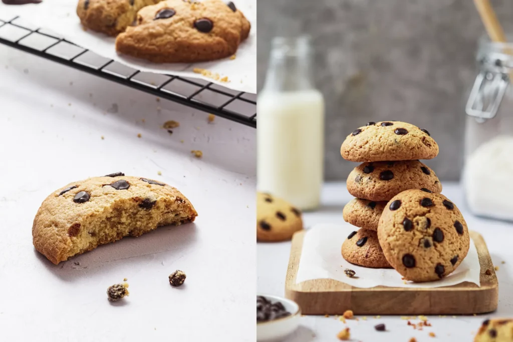 Frisch gebackene Chocolate Cookies mit knusprigem Rand und schmelzender Schokolade, perfekt für Genussmomente und süße Pausen